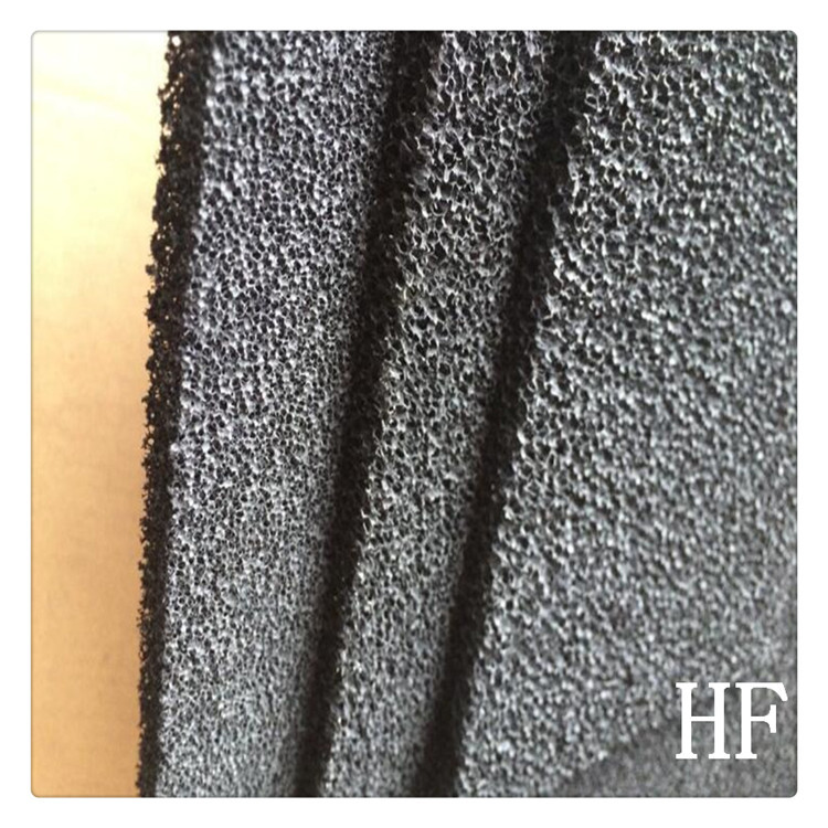 Wholesale activated carbon sponge filter net 30kg blasting coarse hole sponge refrigerating room filter system