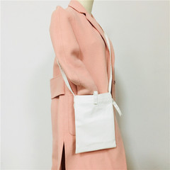 DIY blank canvas phone bag for hand drawing, handmade coin crossbody bag for students, key and card holder, cute shoulder bag