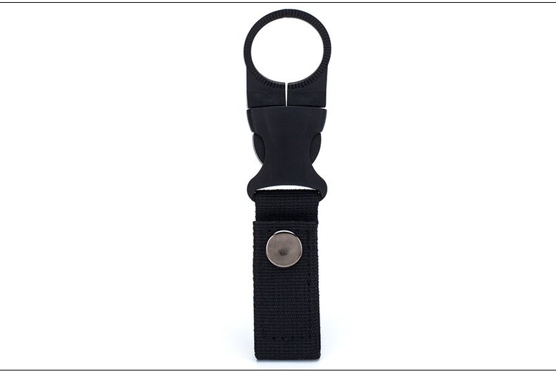 Outdoor Equipment Accessories-Outdoor military Nylon Webbing Buckle Hook Water Bottle Holder Clip EDC Climb Carabiner Belt Backpack Hanger Camp