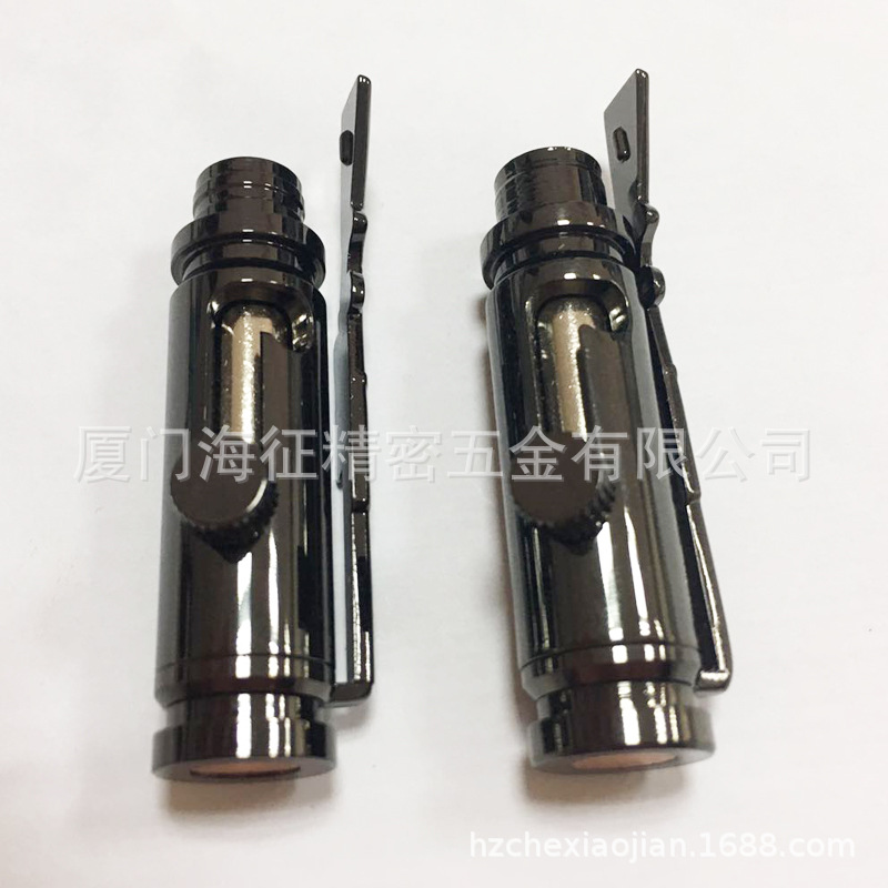 厦门电镀加工厂 金属表面处理 笔配件加工电镀 枪灰电镀色