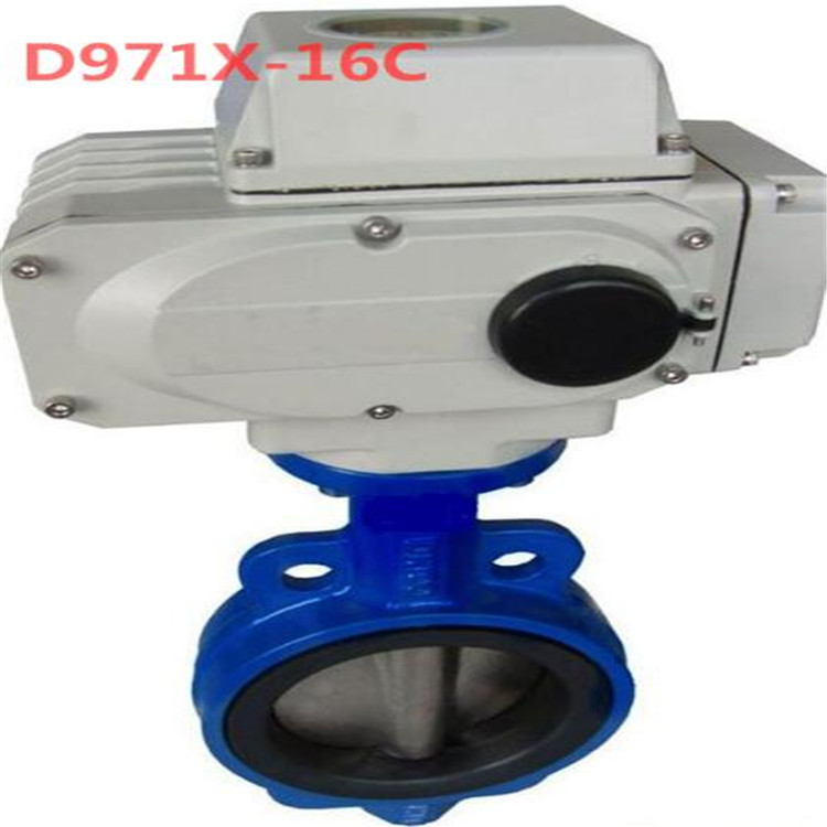 D971F-16电动对夹式衬氟蝶阀DN40 DN50 DN65 DN80调节型4-20mA