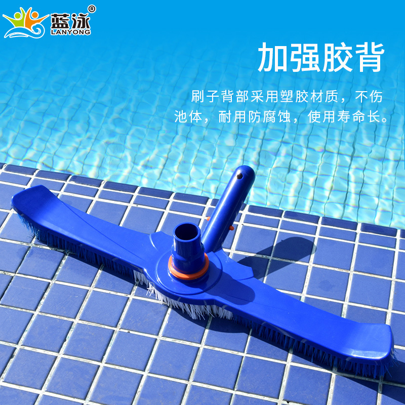 Swimming pool 19 inch with brush suction head suction brush swimming pool suction machine cleaning pool brush factory wholesale