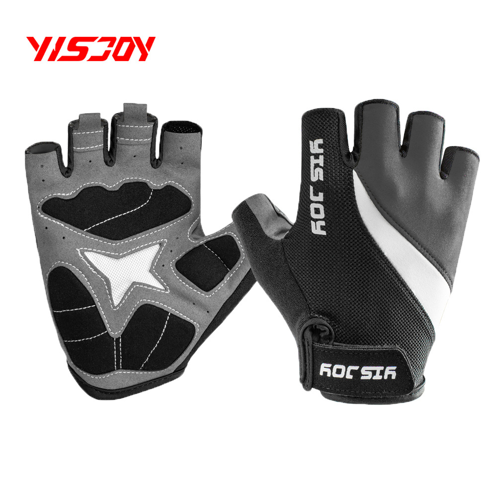 YISJOY路跃 骑行运动手套半指 自行车骑行装备 户外 跨境货源