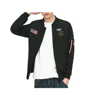 Manufactor Direct selling Spring and autumn season Thin section man Baseball Collar Embroidery air force Flight suit coat Large leisure time Jacket