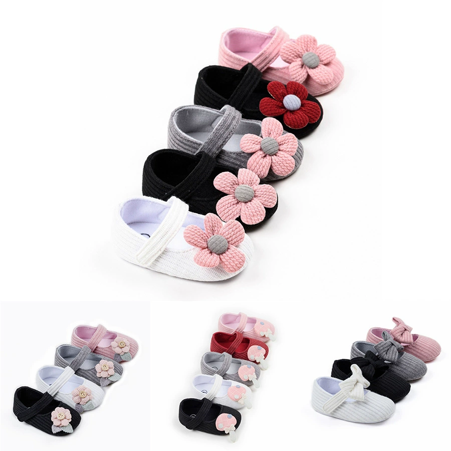 От 0 до 1 года женское сокровище Осенний цветок детская обувь принцесса детская обувь шерстяная детская обувь с мягким дном поколение волос