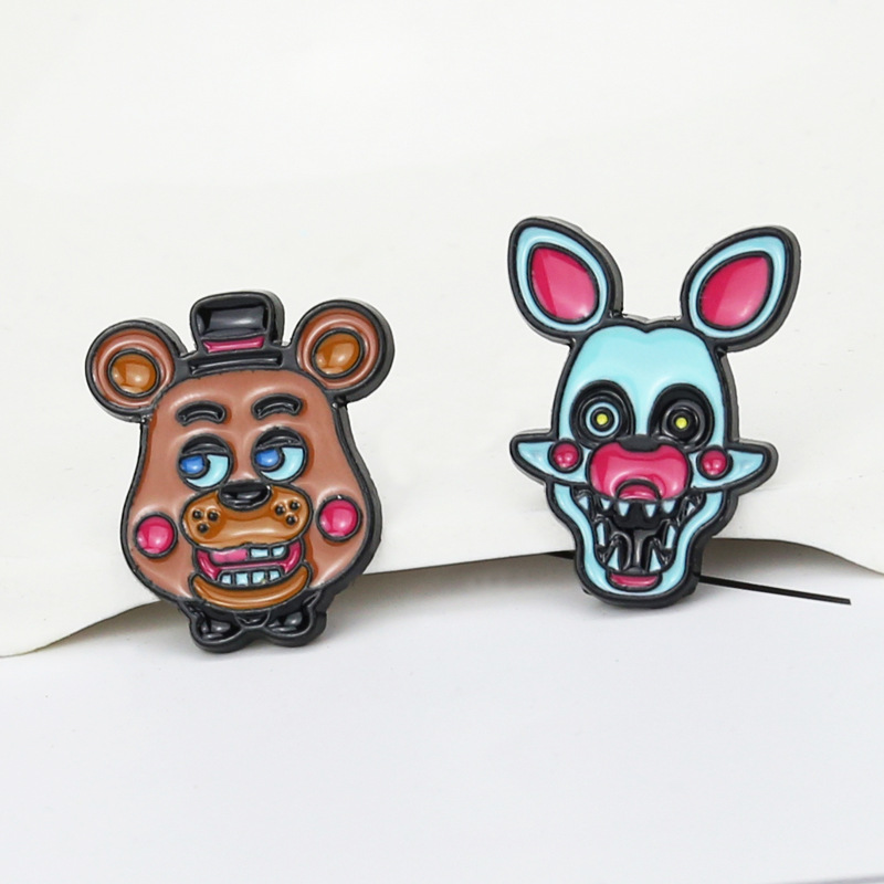 7g Weight Brooches Classification Holiday, Cocktail Party Occasion Alloy Material Animal, Cartoon Pattern Unisex Gender Enamel Design Hip-Hop, Funny Style Hip-Hop Funny Pin Animal Cartoon Alloy Enamel Unisex Brooches 2