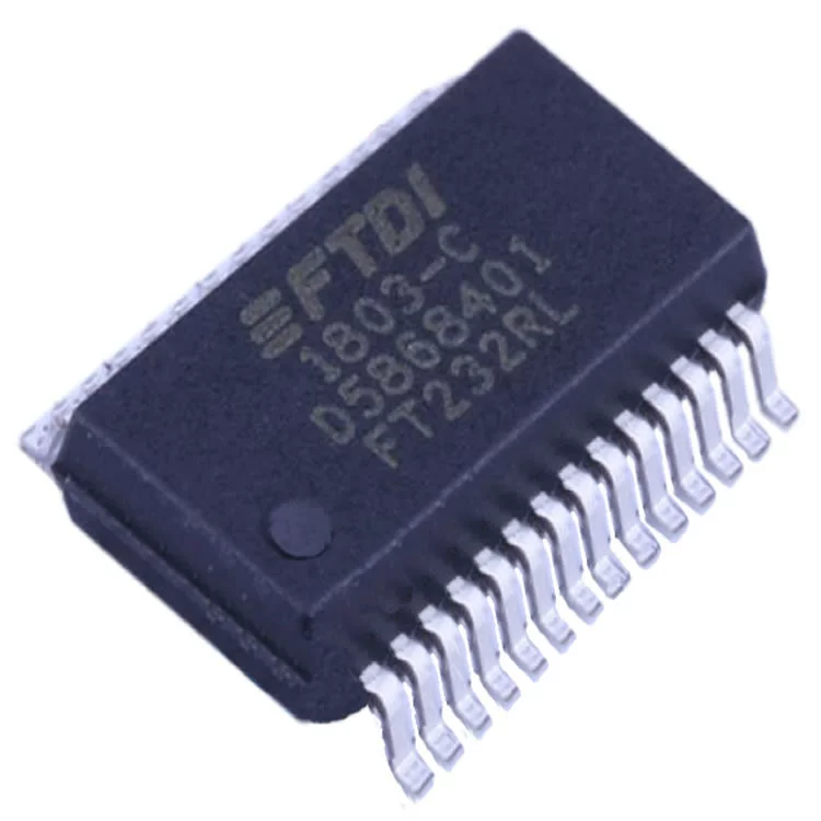 FT232RQ USB communication to UART bridge type asynchronous serial data transmission RS232 transceiver chip