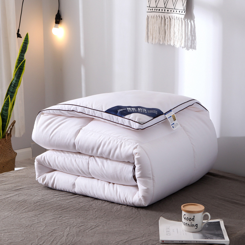 酒店賓館6/8斤全棉大豆纖維被子春秋被單雙人學生宿舍純棉冬被芯