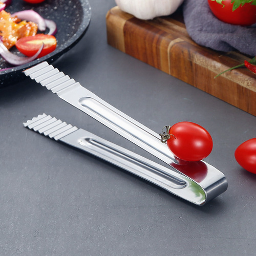 Barbeque tongs, barbecue tongs, bread tongs, stainless steel thickening and elongated strips, grilled fish food buffet tongs, factory direct sales