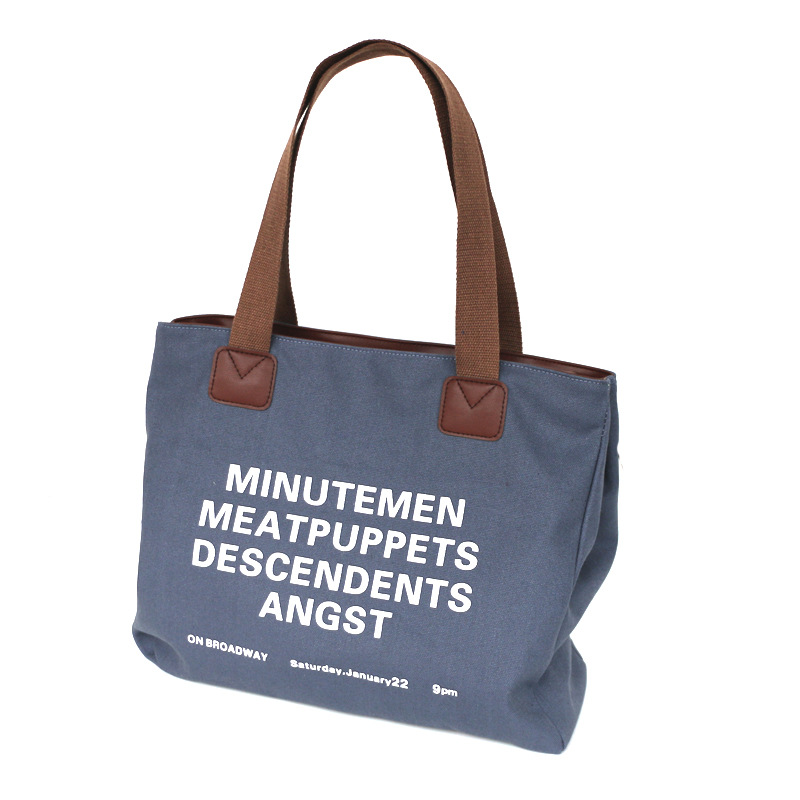 Bolsa de algodón y lino de alta calidad, bolsa de lona, bolsa de protección ambiental, bolsa de hombro, bolsa de lona de mensajero, se puede imprimir al por mayor