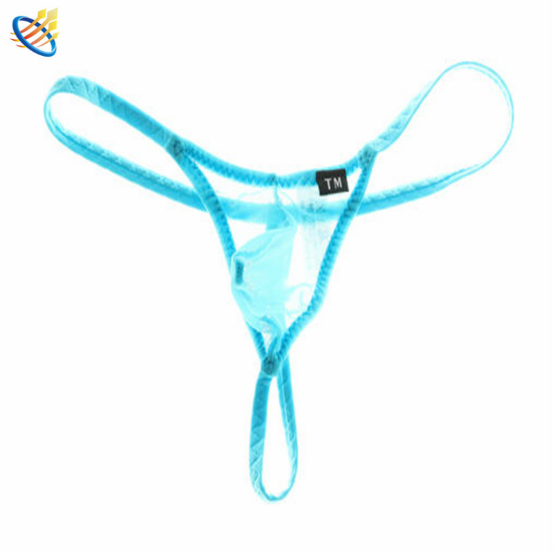 2020 new men's thong mesh silk men's thong men's T-shaped sexy underwear wholesale