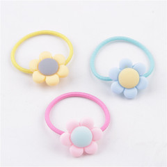 新款韓式兒童磨砂皮筋發圈 卡通寶寶發繩頭飾品 禮品店2元店髮飾