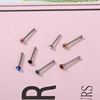 Nose piercing stainless steel, European style, 1.8mm