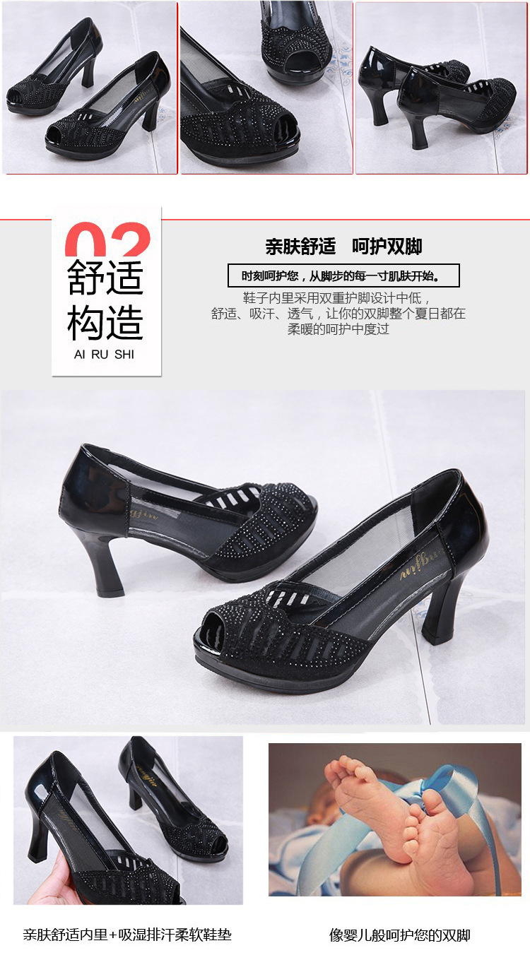 Chaussures été pour femme en Caoutchouc - Ref 3345589 Image 10