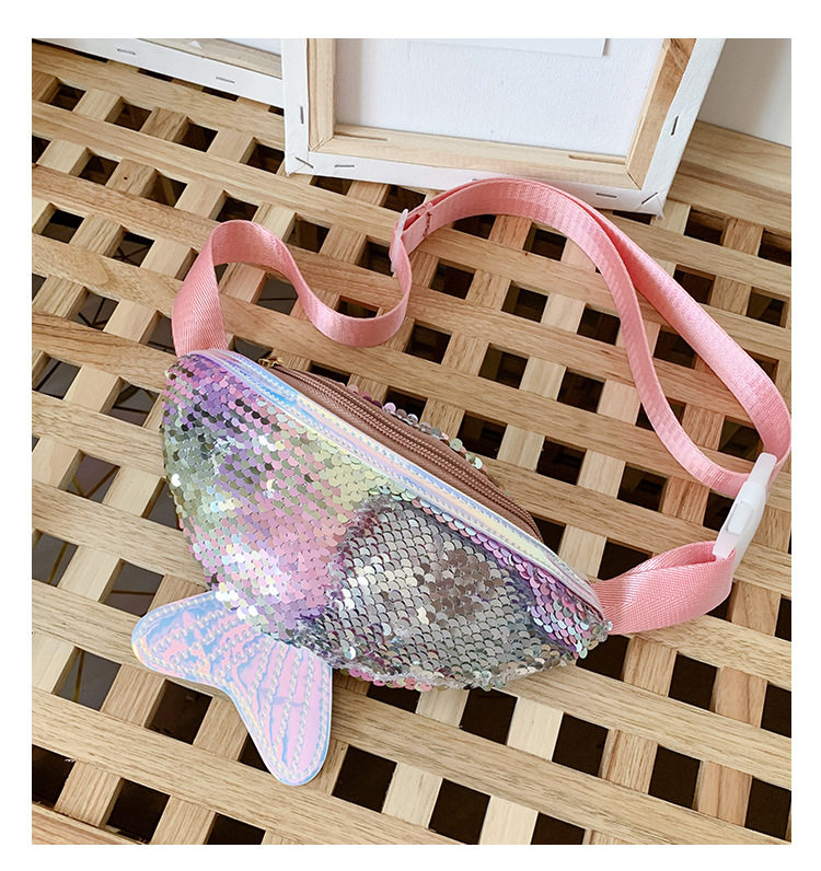 Women's Small Pu Leather Mermaid Cute Square Zipper Shoulder Bag display picture 5