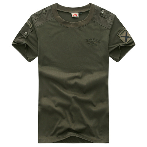 Allied Forces Military Fan Apparel Military Outdoor Combat Casual Cotton Crew Neck Tactical Shirt Short Sleeve T-Shirt