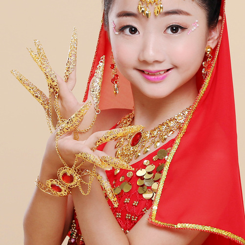 Thousand-Hand Guanyin Nail Cover Belly Dance Costume Jewelry Hand Accessories Indian Dance Performance Accessories Nail Cover