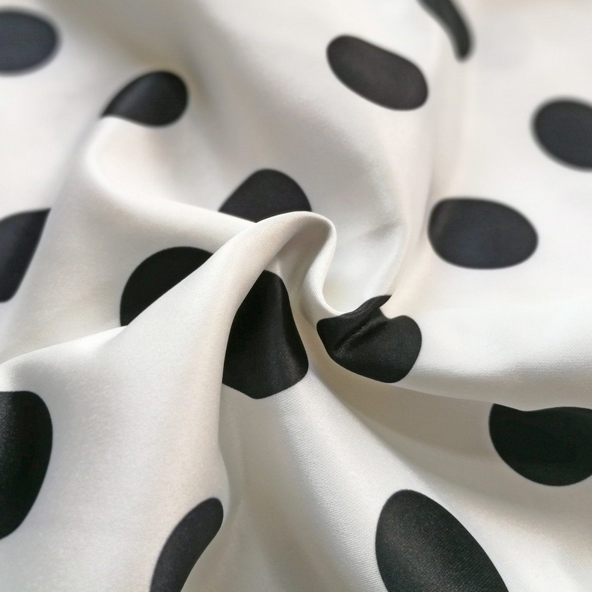 Polka Dot High Waist Flared Maxi Skirt, Vintage A-Line Swing Skirt For Office & Casual_ecoleips.com