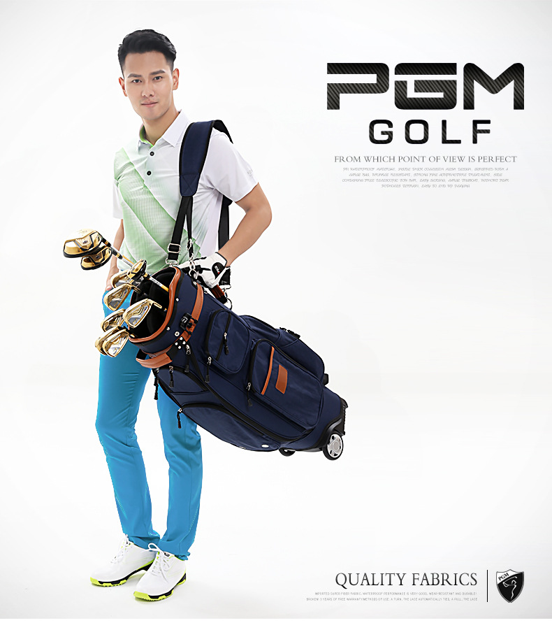 Quần golf nam ống thẳng thể thao mùa xuân hè PGM — Kuz031 màu xanh hải quân, KUZ031 xanh lam tinh khiết, KUZ031 trắng tinh chi tiết 8