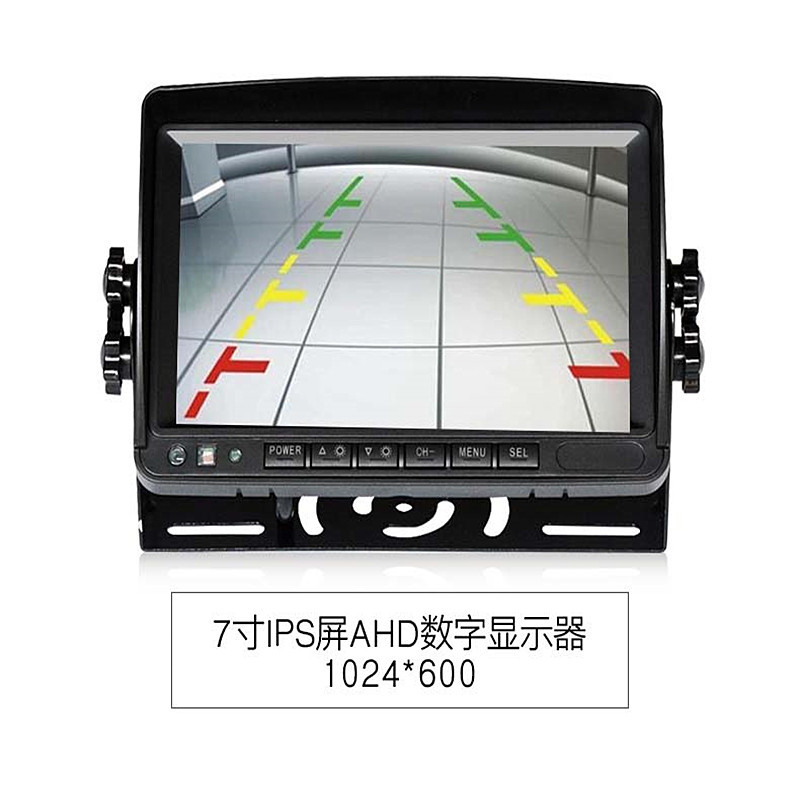 AHD7 인치 4 분할 디스플레이 DVR 자동차 반전 이미지 리어 뷰 트럭 지원 수백만 HD 카메라
