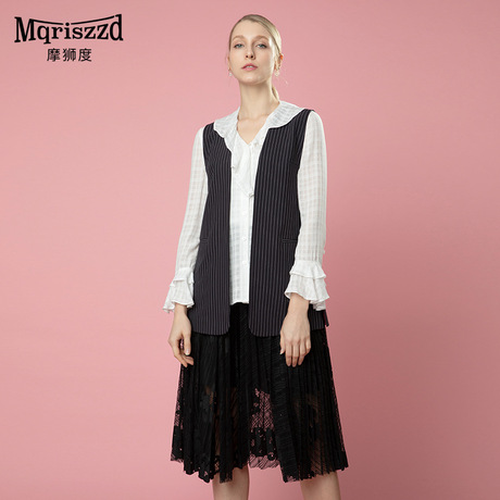 女士马甲 新款纯色开衫马甲厂家直销 韩版时尚休闲马夹批发