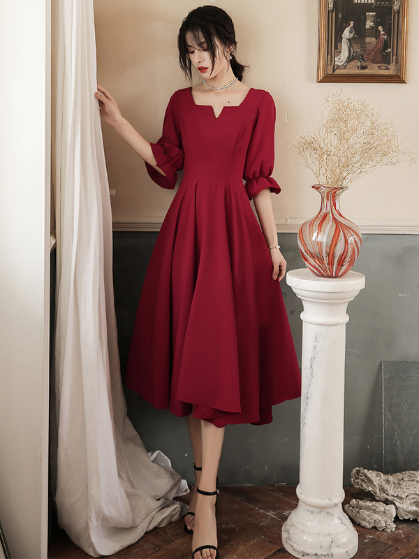 small formal dresses Ladivine 9245 Elegant Embellished Tulle A-line Mini Dress Blush / L