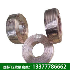 东莞批发3*4mm紫铜扁线 2*3mm紫铜条 国标T2压扁紫铜线 量大优惠