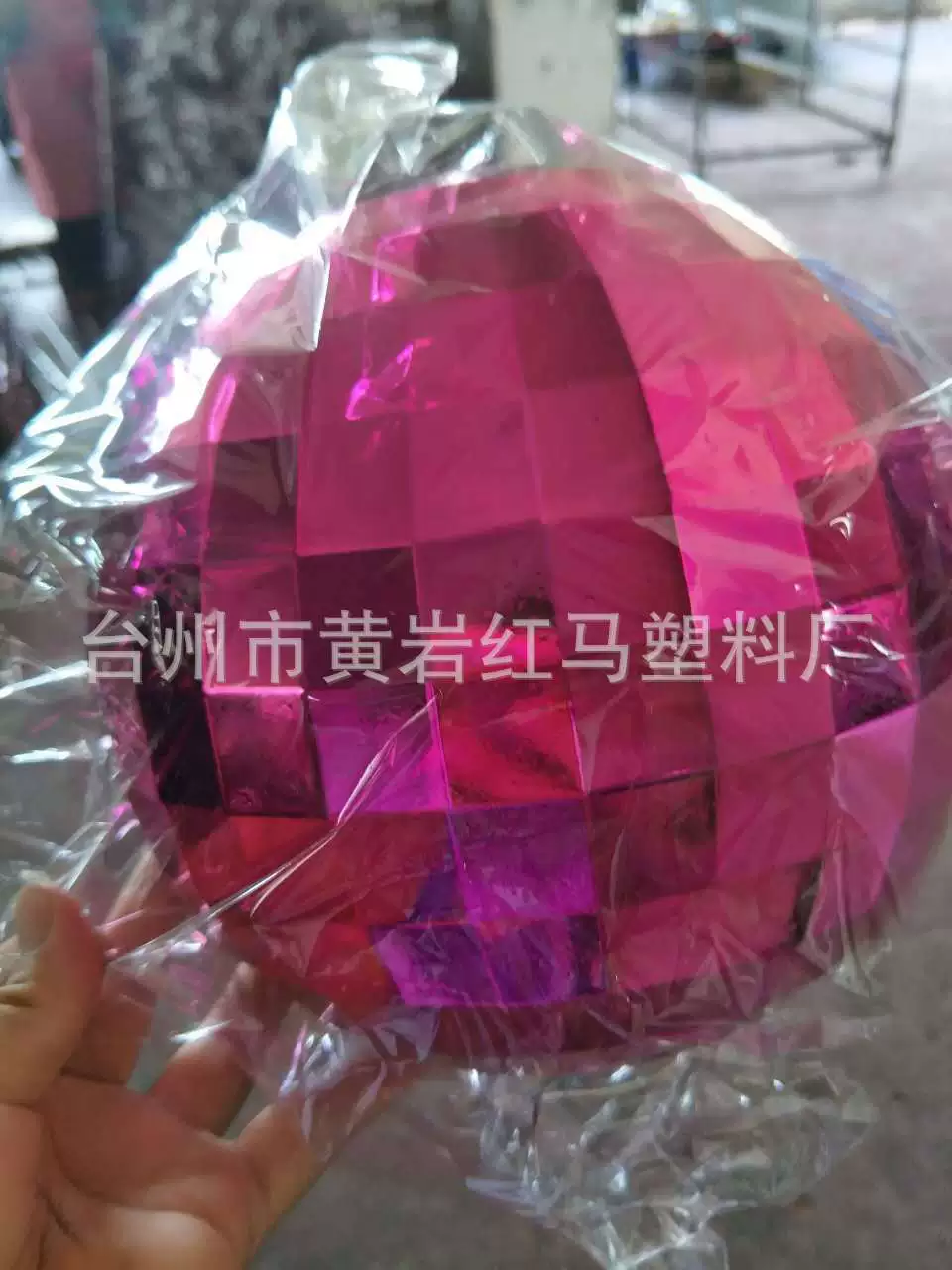 [直径3cm到10cm圣诞方格球镜面球圣诞树吊件圣诞球电镀球]