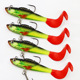 Soft Grubs Lures 8 Colors Soft minnow Baits Bass Trout Fresh Water Fishing Lure