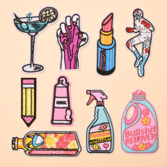 Junle New Cartoon Cloth Stickers Embroidered Chapter Embroidered Badge Patch Stickers Simple Universal Cloth Stickers Direct Sales with Pictures