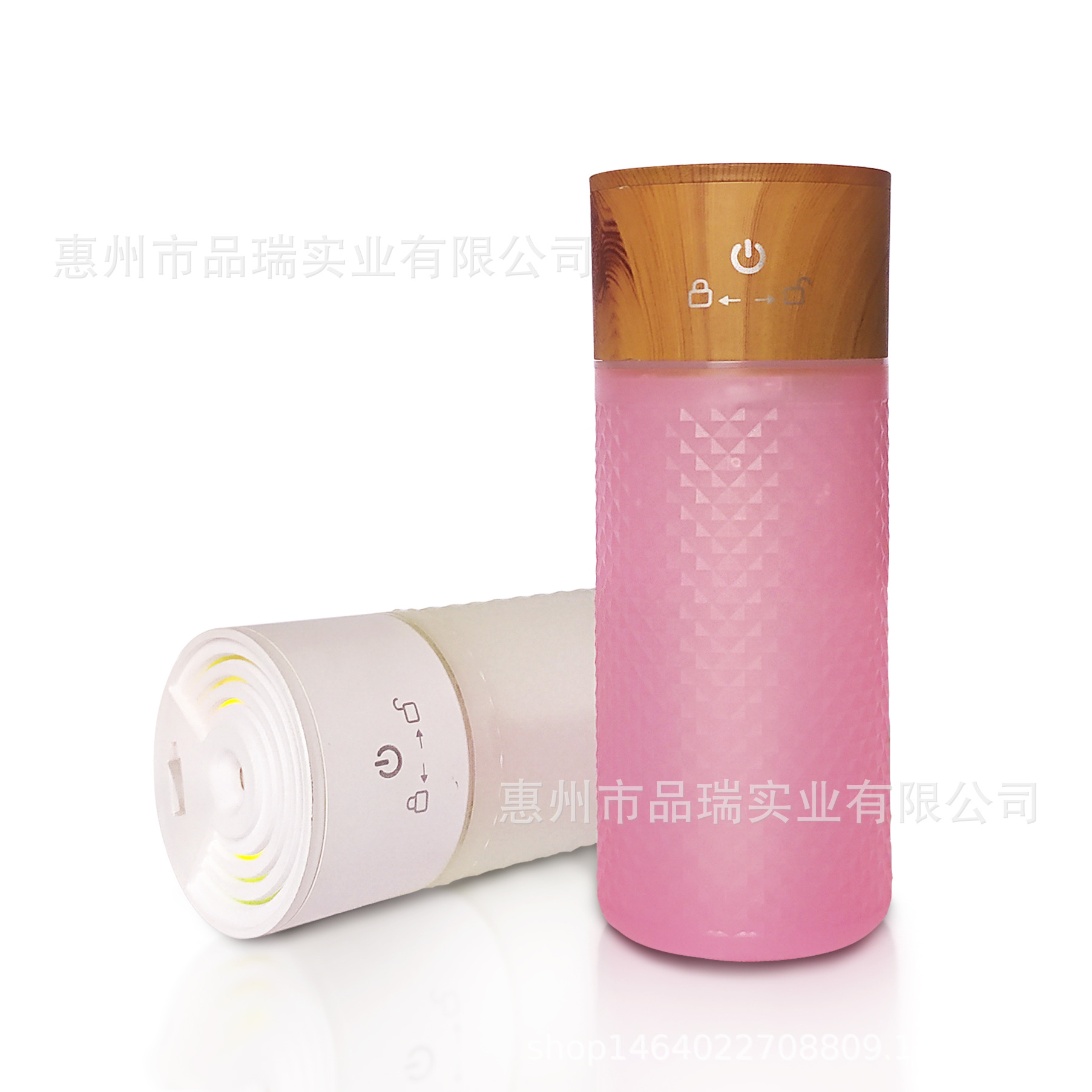 new pattern gift Triple Wood humidifier Aromatherapy Machine household desktop vehicle USB Fan Nightlight customized