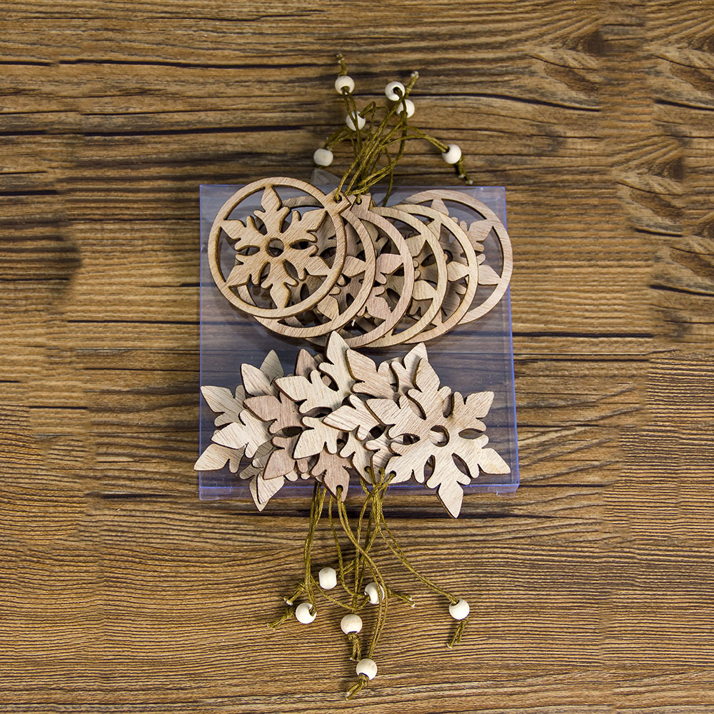 20g Weight Hanging Ornaments Event & Party Supplies Party Occasion Wood Material Christmas Festival Christmas Wood Party Hanging Ornaments 无