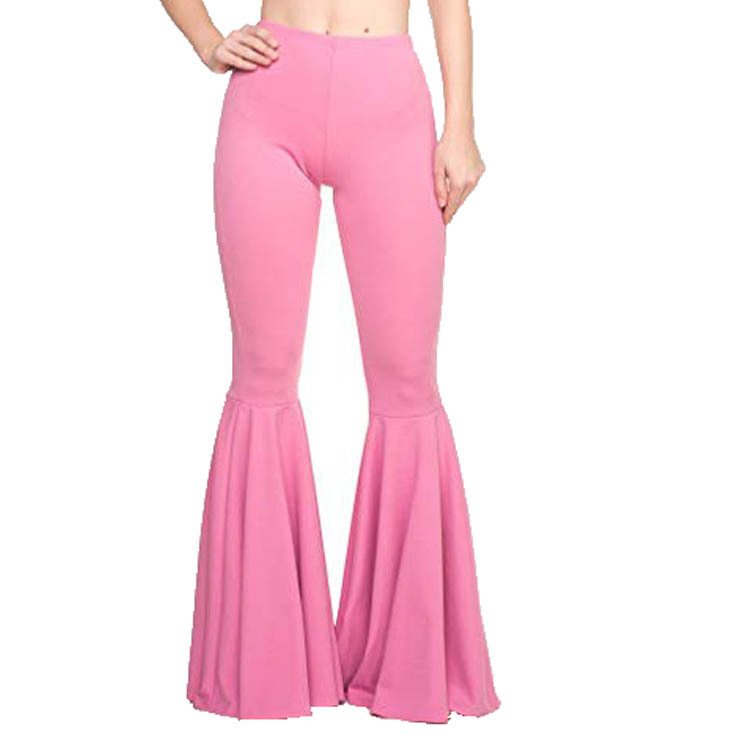 Vêtements pour femmes sirène grande taille taille haute slim élastique loisirs mode évasé YH8051_voghion.com