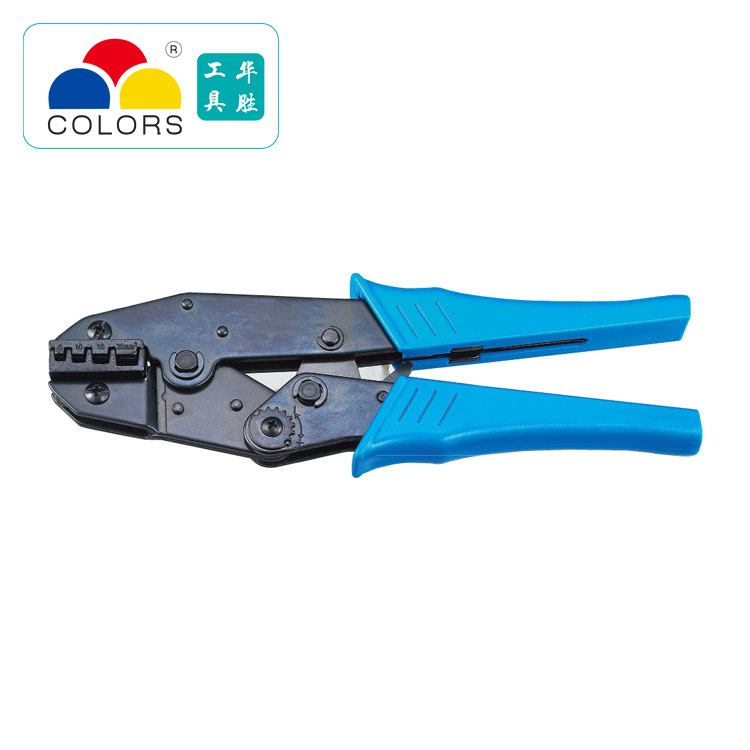华胜工具HS-625WFL 9"棘轮式压线钳(欧洲型) 管状端子压接钳
