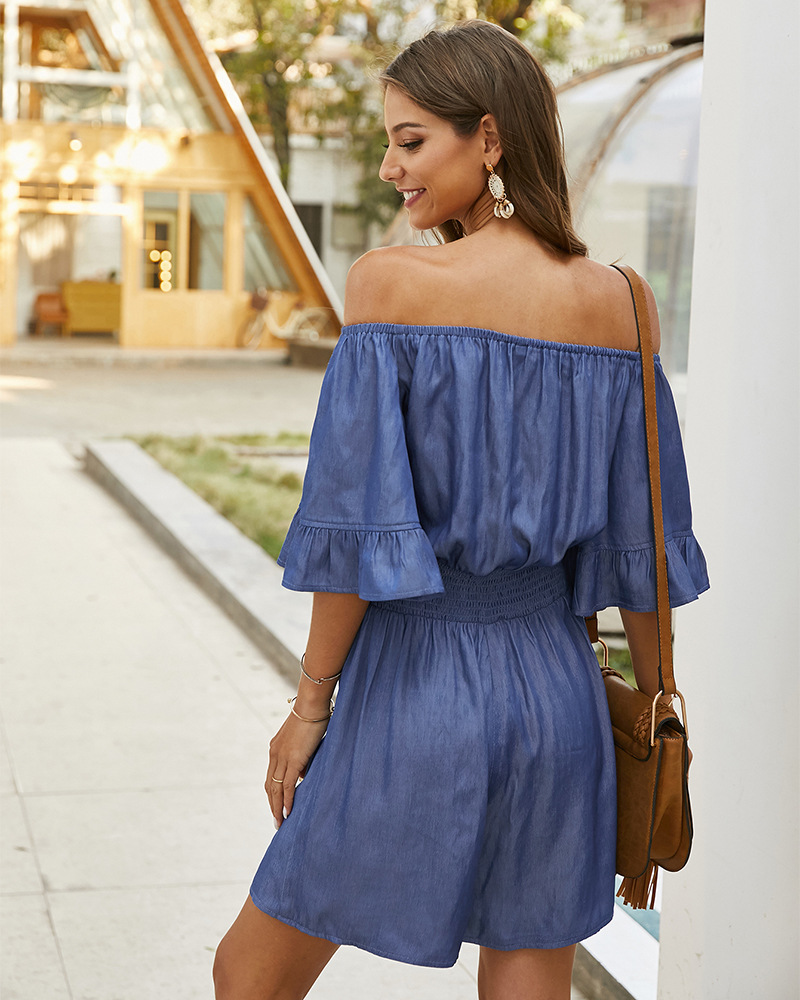 fashion one-shoulder solid color casual jumpsuits NSKA1584