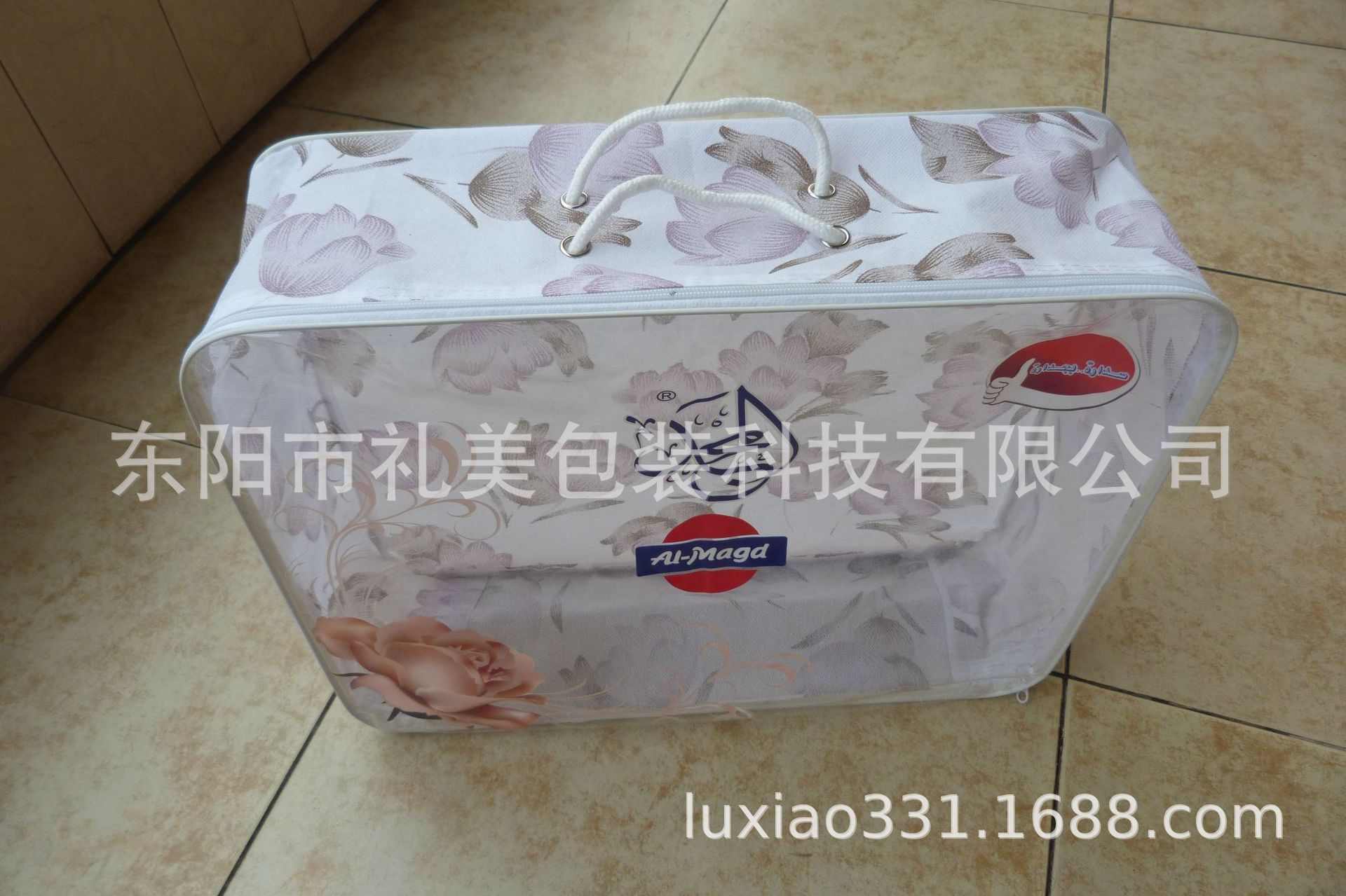 20年专业厂家多款床上用品包装袋钢丝包装袋定制