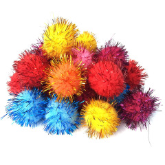 Large and Small Mixed Color Gold Sunflower Balls Polyester Plush Balls Christmas Plush Balls Gold Thread Balls Kindergarten Craft Small Balls Accessories