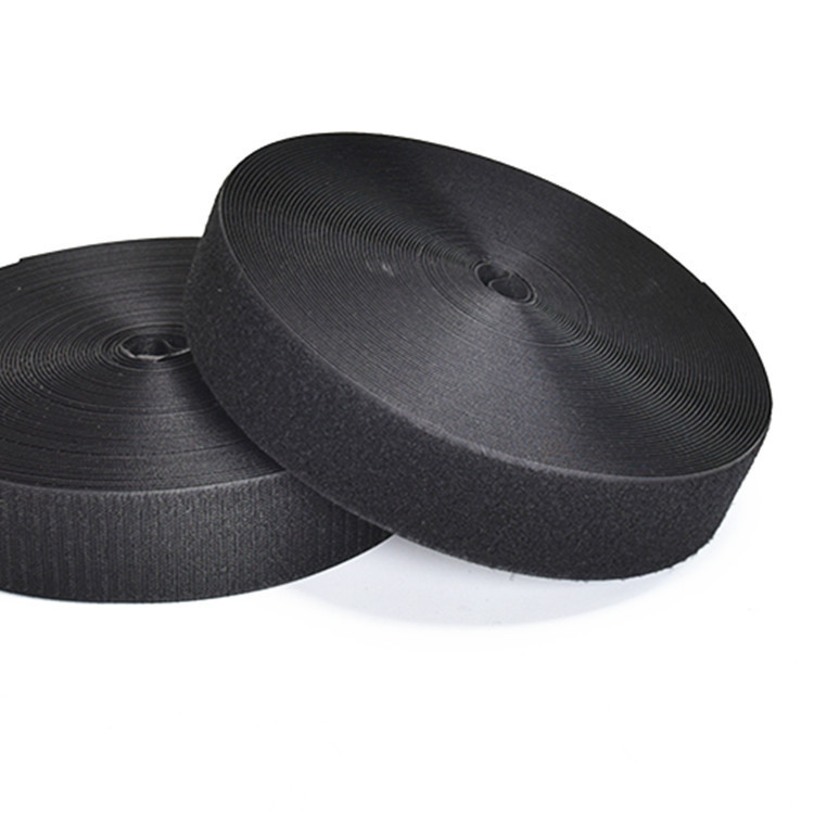 Jianli factory direct sales 1.6cm-15CM brocade hook medium blended black and white Velcro clothes accessories buckle