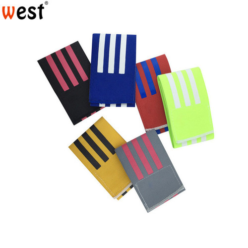 New football match captain's armband, pasted and wrapped, nylon elastic logo