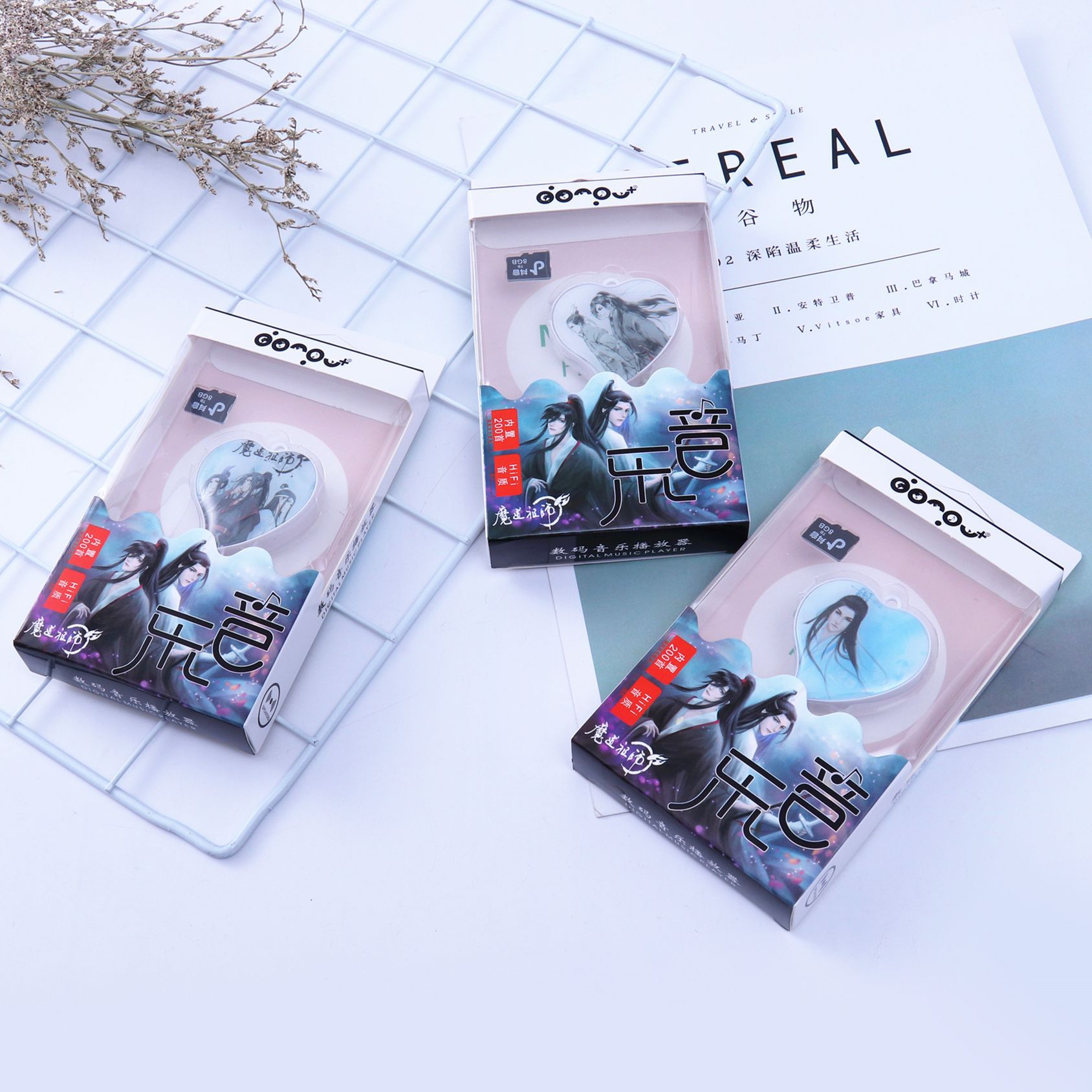 new pattern Heart Swatow Cartoon motion Clamp MP3 player Mini Carry MP3 wholesale