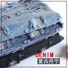 纯棉洗水牛仔布水洗牛仔面料牛仔布料denim全棉牛仔帽子面料