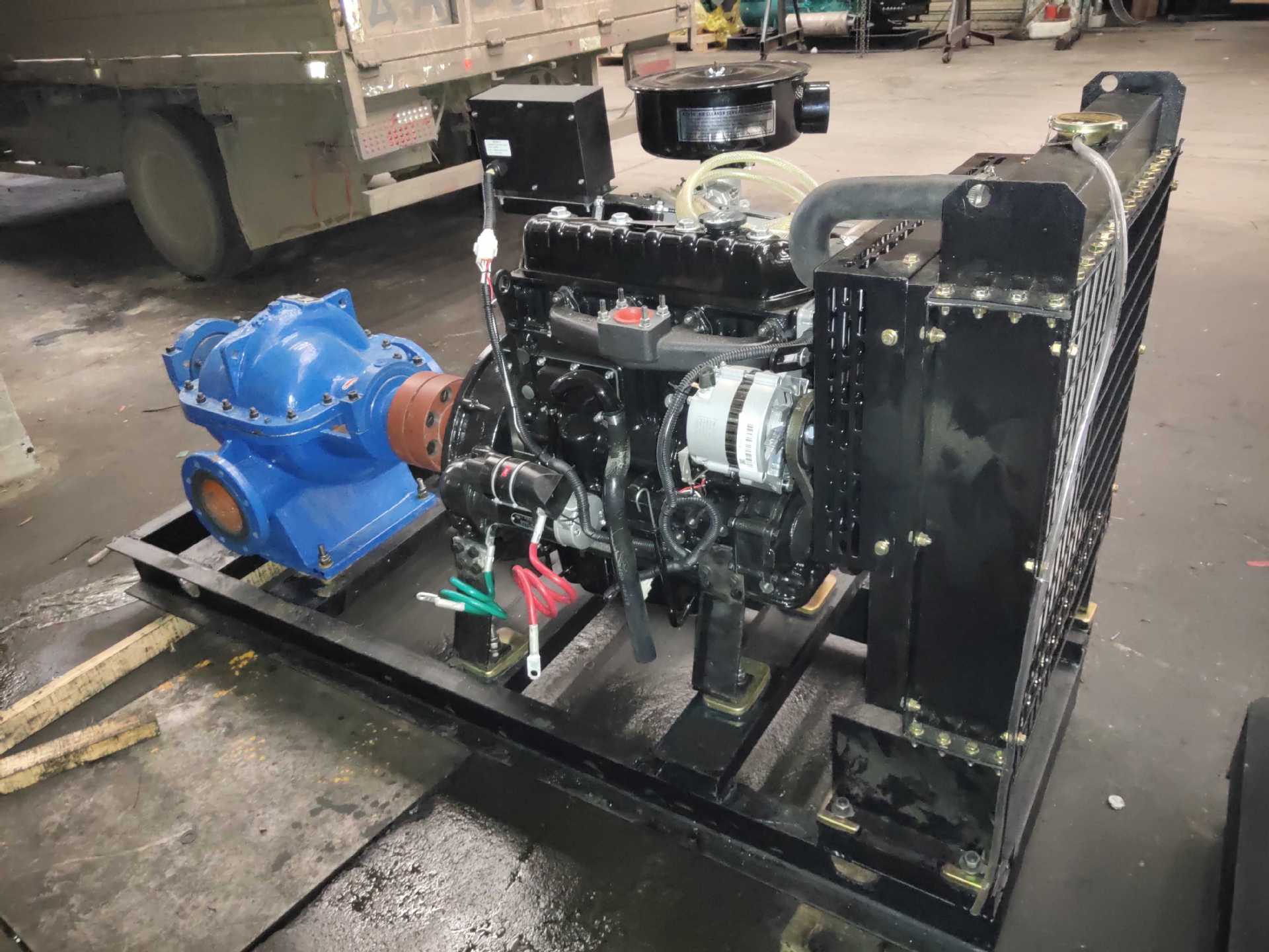 云南昆明云内动力YN27配昆明水泵厂200S-42A扬程36m流量270方水泵