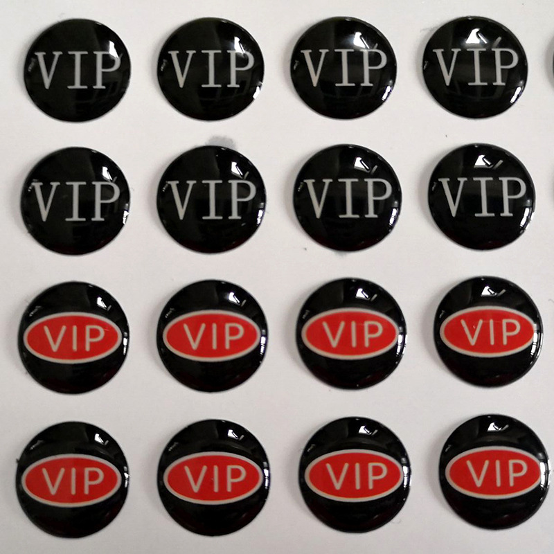 Customized Crystal Plastic Self-adhesive PVC Label Car LOGO Lock Eye Patch Keychain LOGO Stereo Trademark