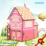 Кофейная деревянная головоломка, игрушка для школьников и студентов, реалистичный домик, вилла, конструктор, DIY