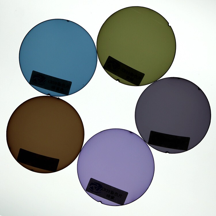 Fanride plain dyed sunpiece dark monochrome full color eye protection sunshade lens UV-proof resin lens