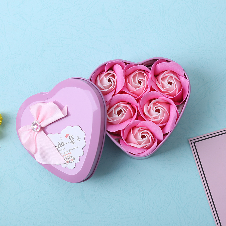Мыло с розой в составе, подарочная коробка, ювелирное украшение, подарок на день рождения