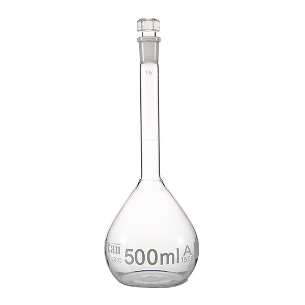 容量瓶ZKH/震坤行02035474500mL 透明 特优级 包过检 2只