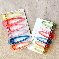 Korean Version Ins Candy Color Transparent Hair Clip Hyuna Style Summer Girl Duckbill Clip Elegant Edge Hair Accessory