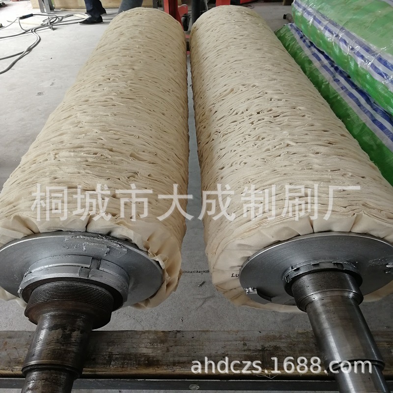 诚信专业刷辊厂企业供应各种粗光精光布抛光辊 棉纱线布轮 布辊刷