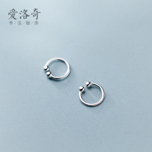 S925 Silver Ear Clip Women's Japanese Style Simple Light Beads Without Ear Holes Sweet Internet Red Bean Ear Jewelry G2149